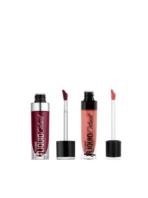 

Wet n Wild Sustainable Set Of 2 MegaLast Liquid Catsuit Lipsticks, Peach