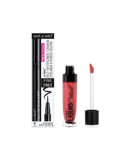 

Wet n Wild Sustainable Set Of Eyeliner & Lipstick, Pink