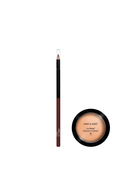 

Wet n Wild Set Of Brandy Wine Lip Liner & Warm Beige Powder
