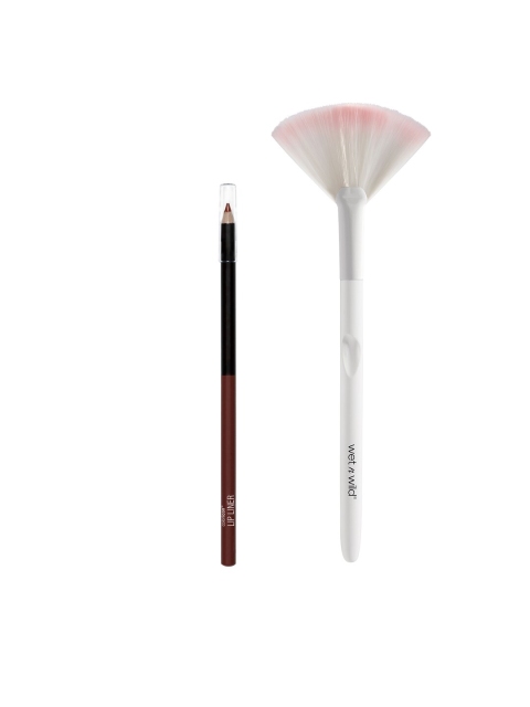 

Wet n Wild Set Of Brandy Wine Lip Liner & Fan Brush, White