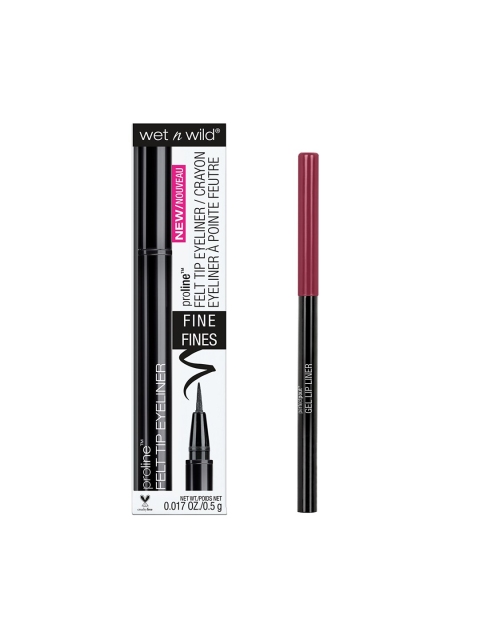 

Wet n Wild Set Of Black ProLine Felt Tip Eyeliner & The Juice Perfect Pout Gel Lip Liner