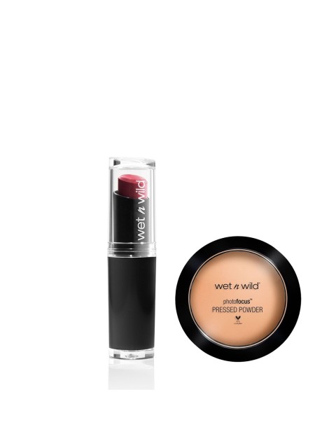 

Wet n Wild Set of Compact & Lipstick, Beige