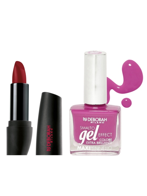 

Deborah Set of Nail Enamel & Lipstick, Red