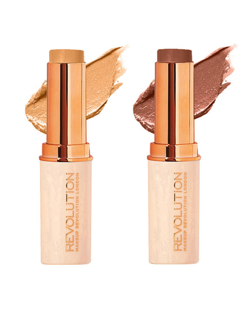 

Makeup Revolution London Set of 2 Fast Base Stick Foundations, Beige
