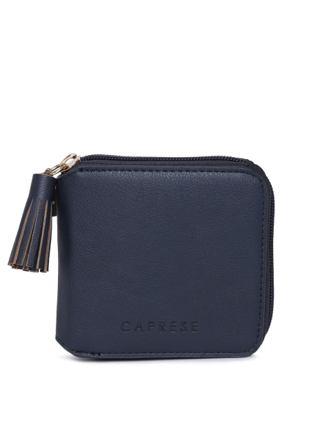 

Caprese Women Blue Zip Around Wallet