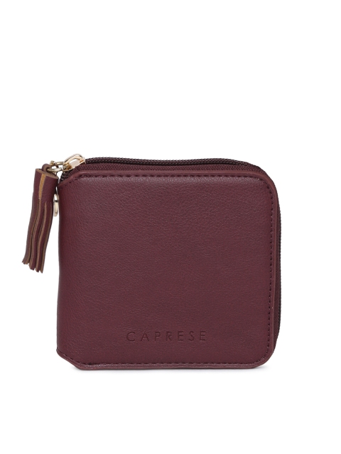 

Caprese Women Maroon Zip Around Wallet