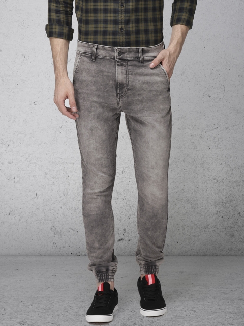 

Ecko Unltd Men Grey Jogger Mid-Rise Clean Look Stretchable Jeans