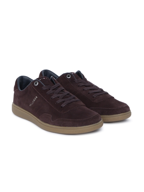 

Tommy Hilfiger Men Coffee Brown Suede Sneakers