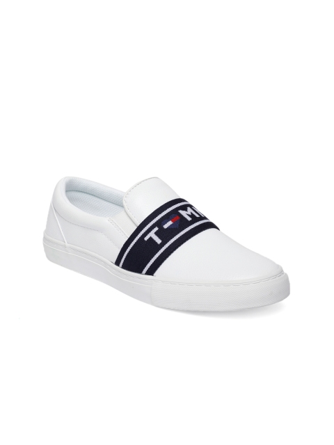 

Tommy Hilfiger Women White Slip-On Sneakers