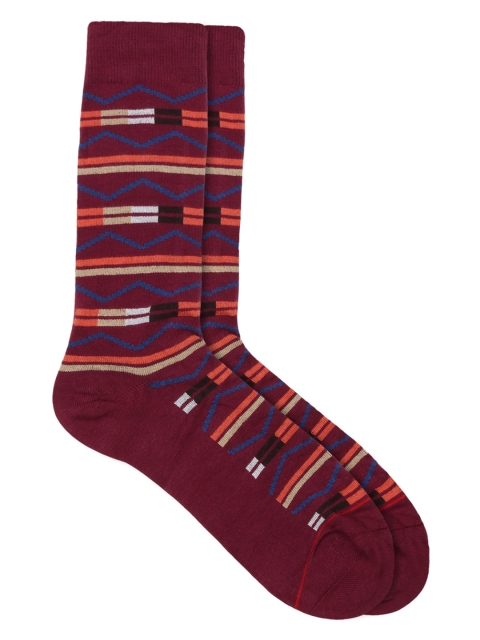 

Soxytoes Men Multicoloured Striped Above Ankle Socks, Multi