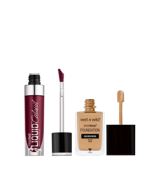 

Wet n Wild Sustainable Set Of Foundation & Liquid Lipstick, Beige