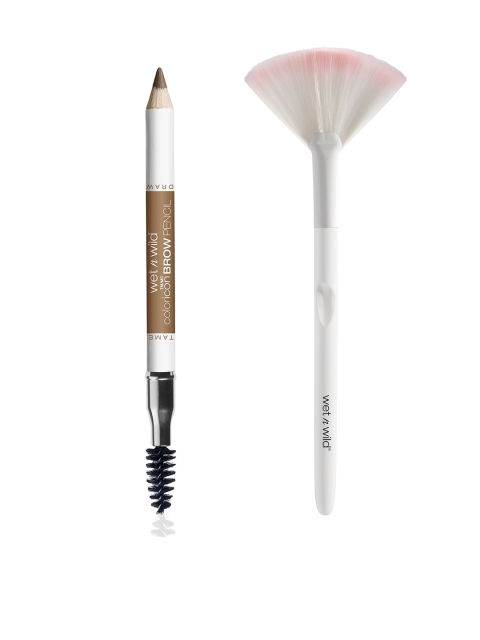 

Wet n Wild Set of Fan Brush & Blonde Moments Color Icon Brow Pencil, White