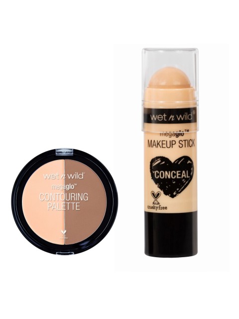 

Wet n Wild Set of Makeup Stick Concealer & Contouring Palette, Beige
