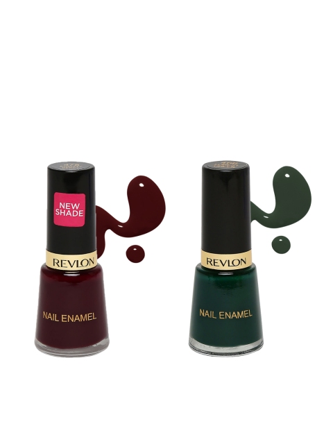 

Revlon Set Of 2 Nail Enamel, Maroon