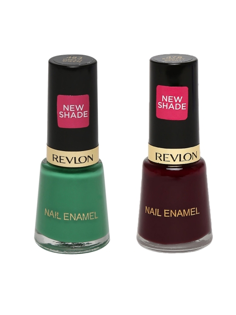 

Revlon Set Of 2 Nail Enamel, Green