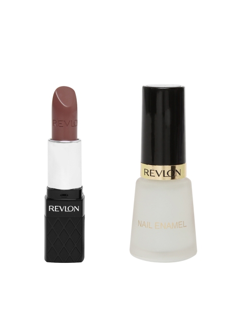 

Revlon Matte Top Coat Nail Enamel & Lipstick, Brown