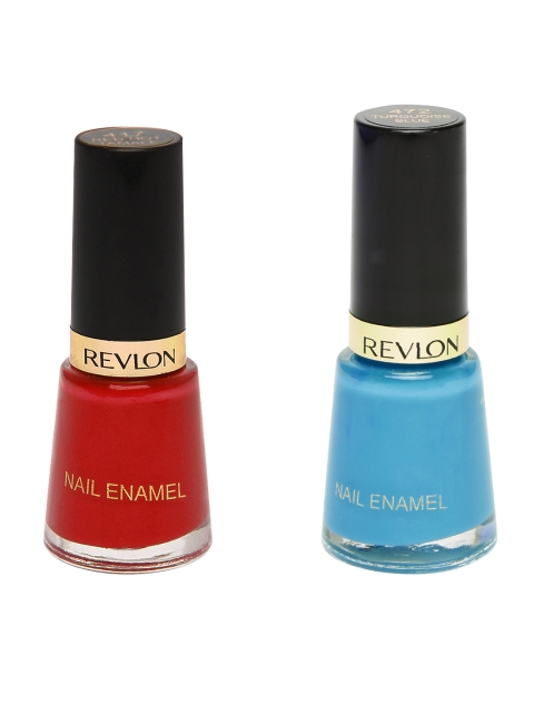 

Revlon Red Hot Tamale Nail Enamel 417 & Turquoise Blue Nail Enamel 472 Set