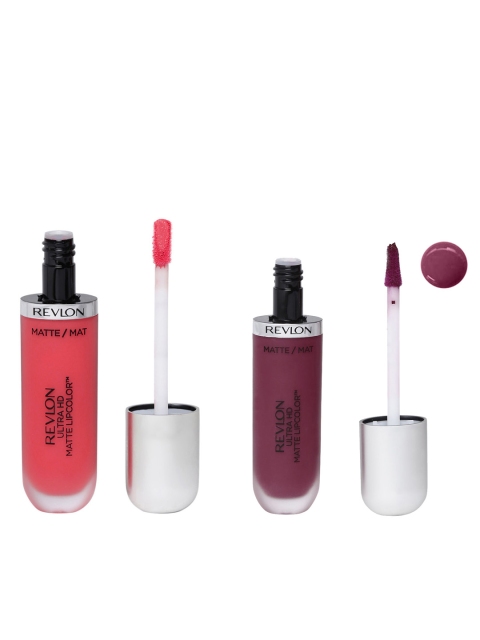 

Revlon Set of Ultra HD Matte Set of Love & Addiction Lipcolors, Pink