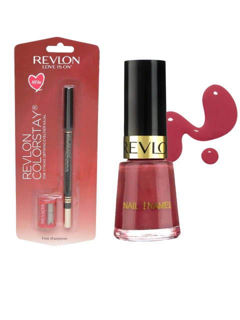 

Revlon Set of Nail Polish & Eyeliner, Black