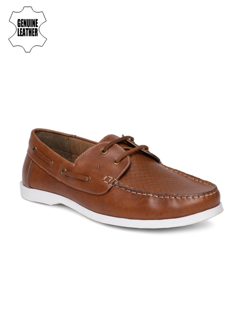 

Arrow Men Tan Brown Leather Boat Shoes