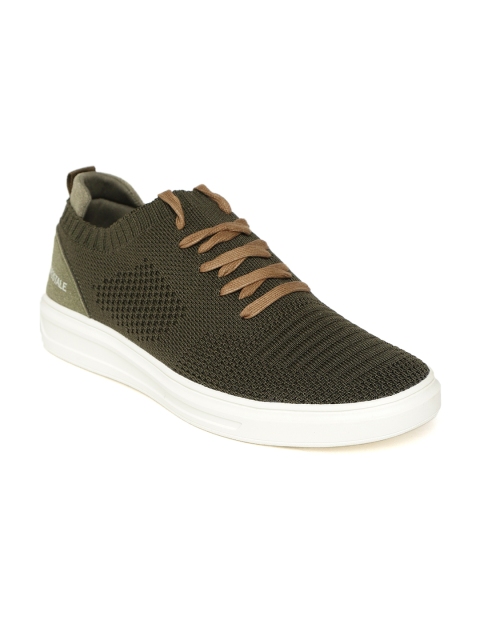 

Aeropostale Men Olive Green Woven Design Sneakers
