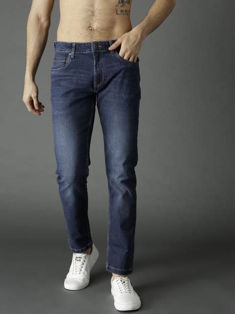 

Roadster Men Navy Blue Skinny Fit Mid-Rise Clean Look Stretchable Jeans