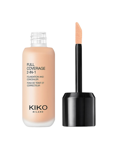 

KIKO MILANO Full Coverage 2-in-1 Foundation & Concealer WR01 25 ml, Peach