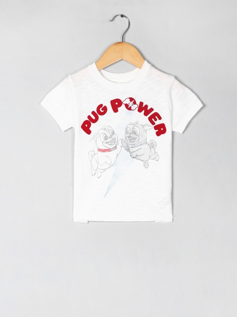 

GAP Boys White and Red Short Sleeve Graphic T-Shirt