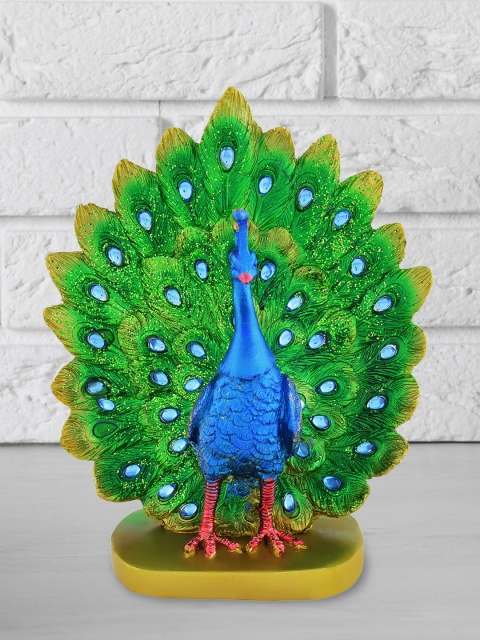 

Archies Multicoloured Ceramic Peacock Showpiece, Multi