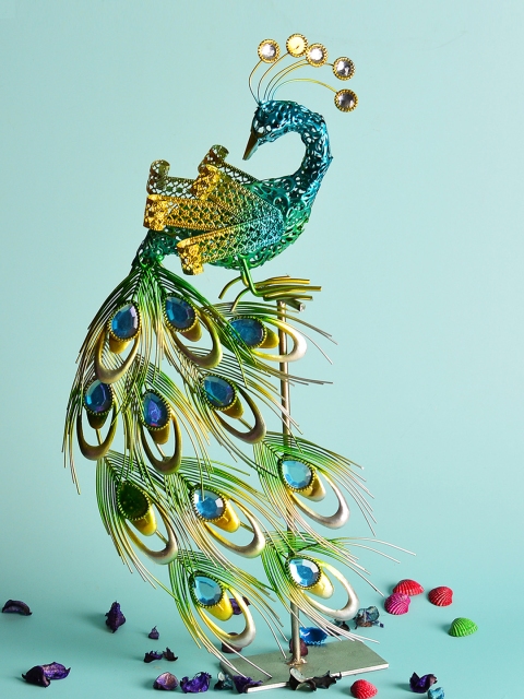 

Archies Green Ceramic Peacock Showpiece