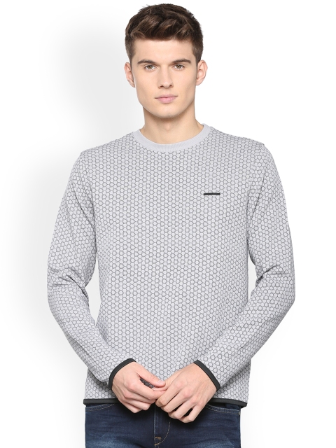 

Allen Solly Men Grey Printed Sweatshirt