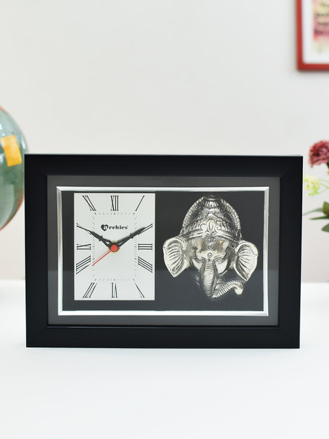 

Archies Brown Rectangle Solid Analogue Table Clock