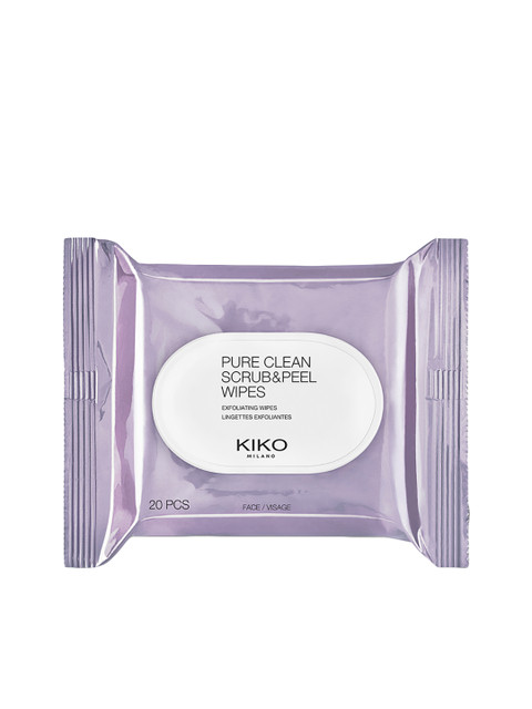 

KIKO MILANO Pure Clean Scrub & Peel Exfoliating Wipes, Lavender