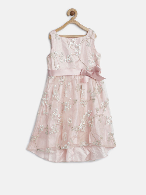 

MONSOON CHILDREN Girls Rose Gold Embellished Fit and Flare Dress