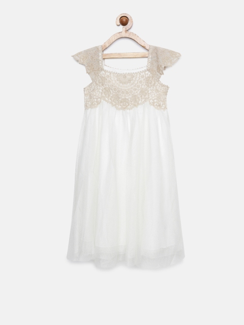 

MONSOON CHILDREN Girls White Solid Sheath Dress