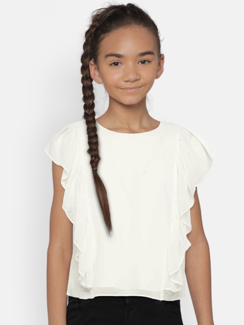

MONSOON CHILDREN Girls White Solid Top