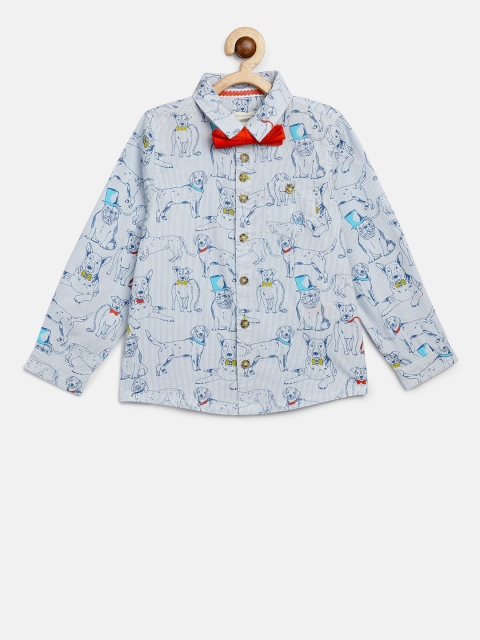 

MONSOON CHILDREN Boys Blue Printed Casual Shirt