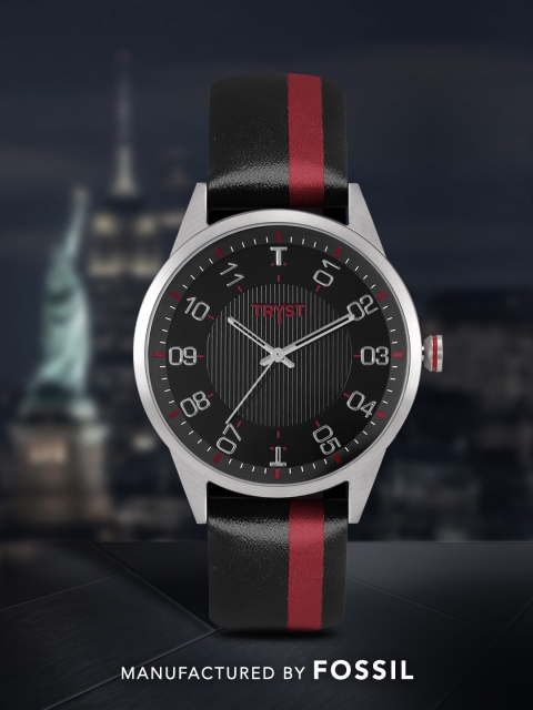 

TRYST Manufactured & Serviced by Fossil Men Black Watch