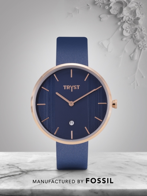 

TRYST Manufactured & Serviced by Fossil Unisex Blue Watch
