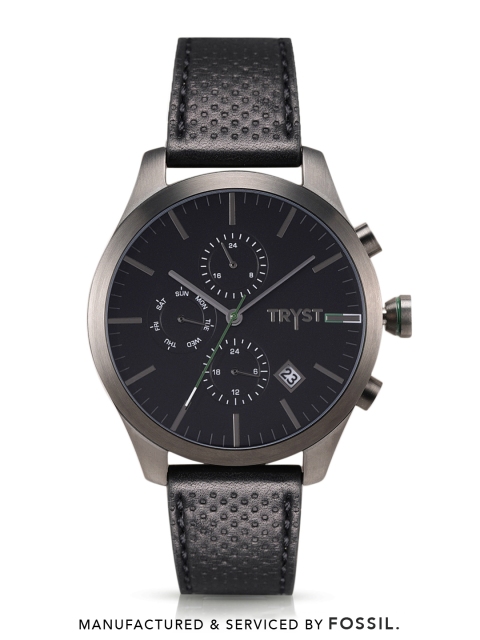 

TRYST Manufactured & Serviced by Fossil Men Black Watch