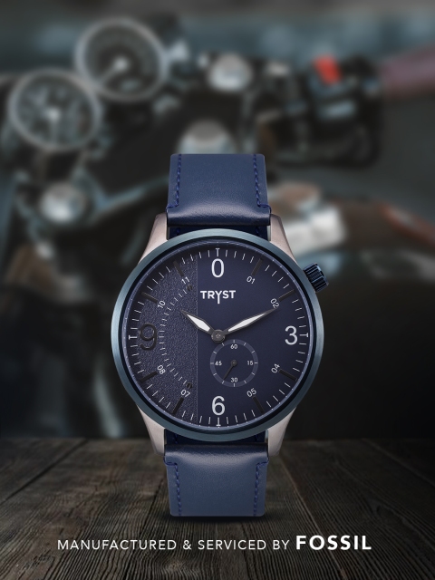 

TRYST Manufactured & Serviced by Fossil Men Blue Watch
