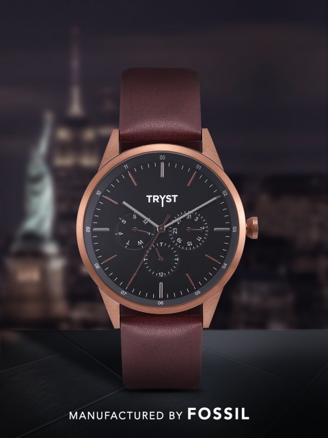 

TRYST Manufactured & Serviced by Fossil Men Black Watch