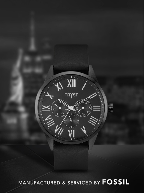 

TRYST Manufactured & Serviced by Fossil Men Black Watch
