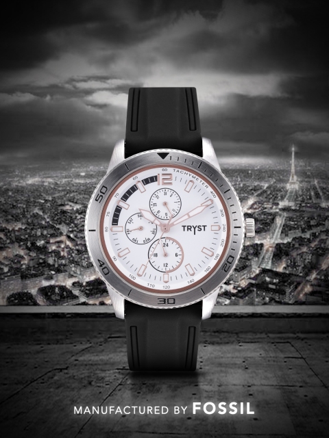 

TRYST Manufactured & Serviced by Fossil Men White Watch