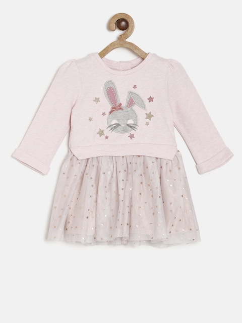 

MONSOON CHILDREN Girls Pink Printed Fit and Flare Dress