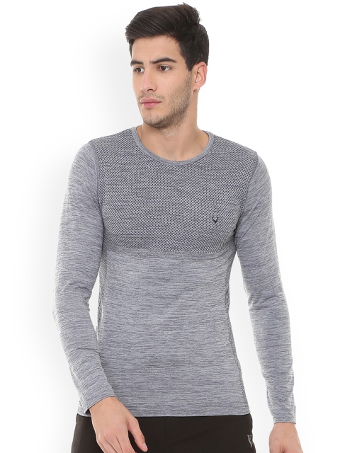

Solly Sport Men Grey Solid Round Neck T-shirt