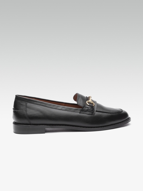 

Carlton London Women Black Leather Loafers