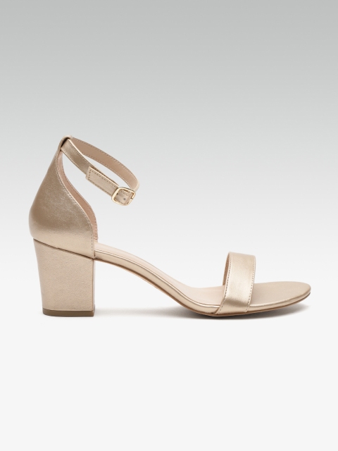 

Carlton London Women Gold-Toned Solid Heels