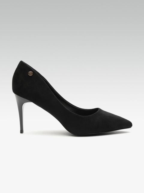 

Carlton London Women Black Solid Pumps