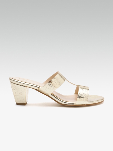 

Carlton London Women Gold-Toned Textured Heels